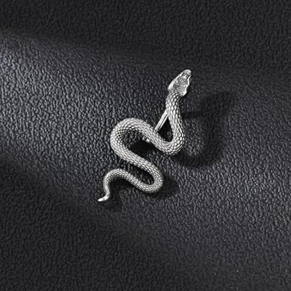 Snake Lizard Surgical Stainless Steel Dangle‎ Belly Button Ring Punk Rock